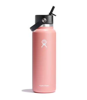 HYDRO FLASK 40OZ WIDE FLEX STRAW CAP GRAPEFRUIT